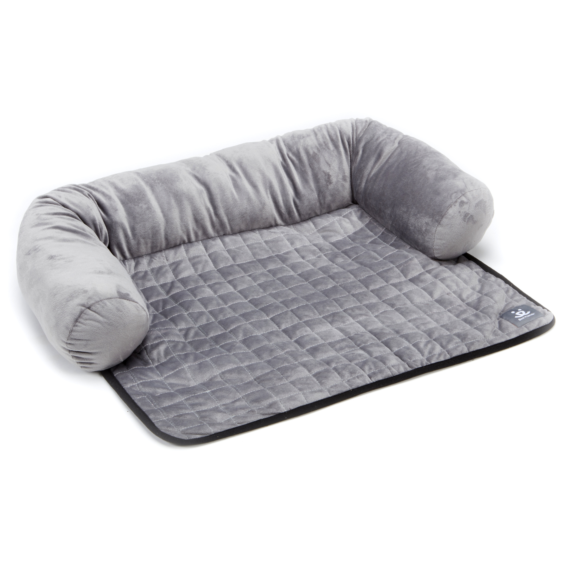 Best Friends 2-in-1 Design Dog Bed and Furniture Cover with Bolster 30" x 26"