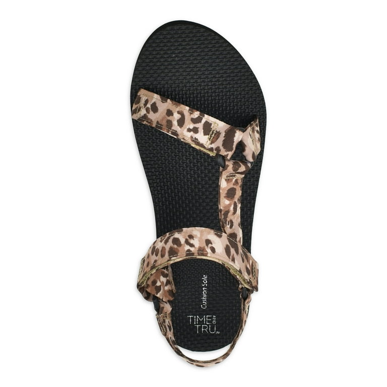 Time and tru cheetah sandals sale