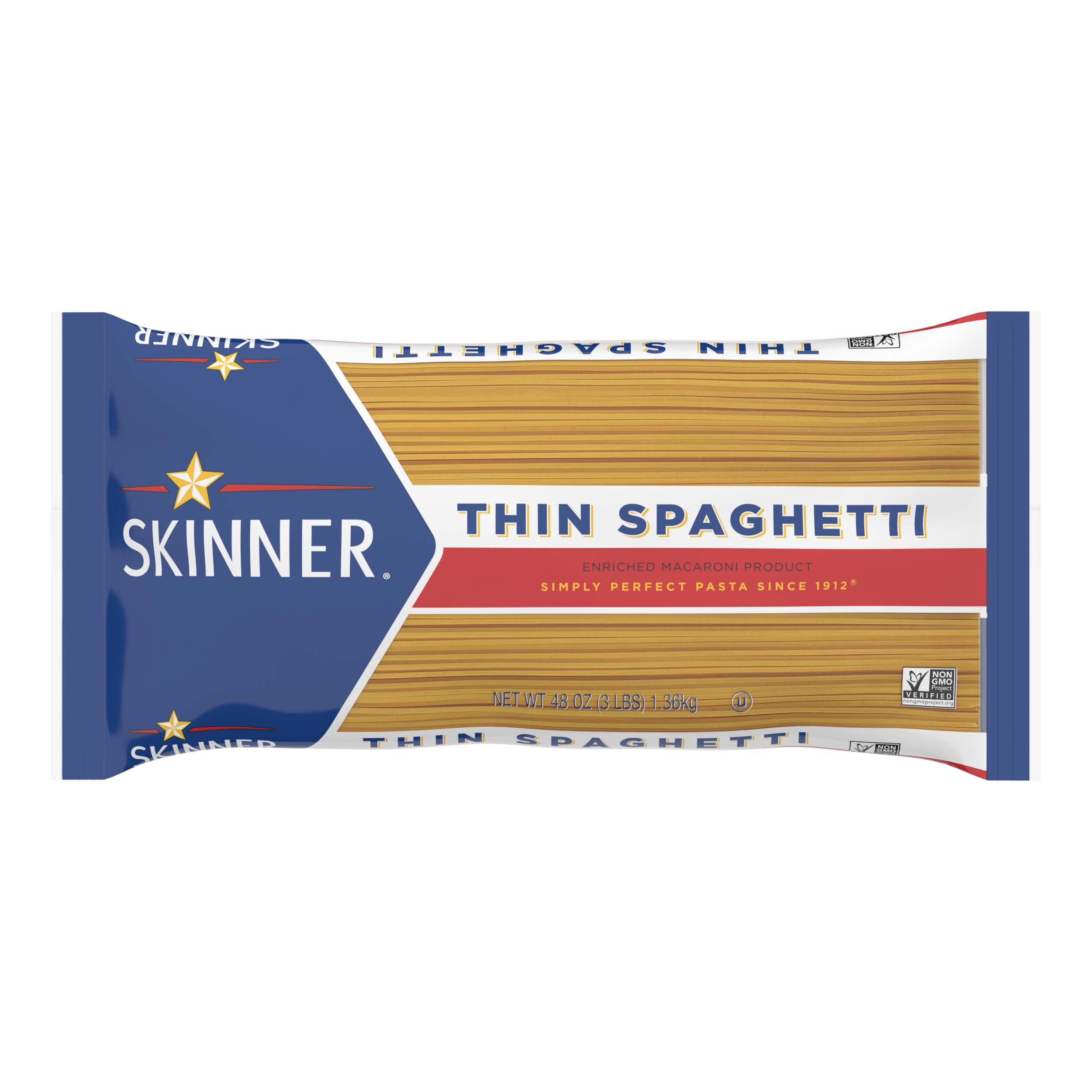 (4 pack) Skinner Thin Spaghetti, 48-Ounce Bag