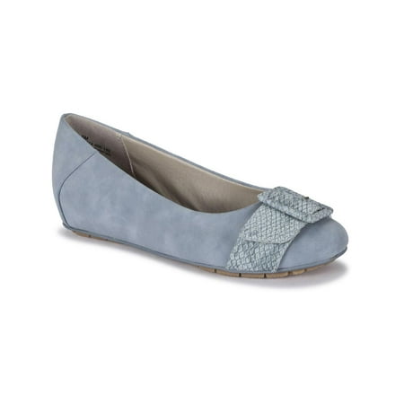 

Baretraps Womens Kadin Faux Suede Embellihed Ballet Flats