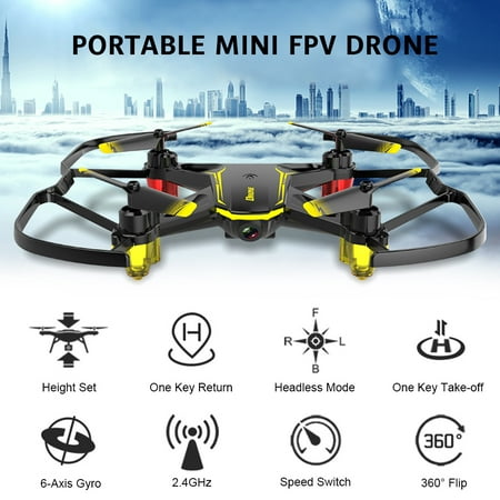 GLOBAL DRONE GW66 Drone with Camera 480P Wifi FPV Altitude Hold RC Training