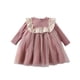 thumbnail image 2 of Vestido de princesa de primavera y otoño para niñas, vestido de gasa de algodón de moda con manga larga y mono, 2 of 5