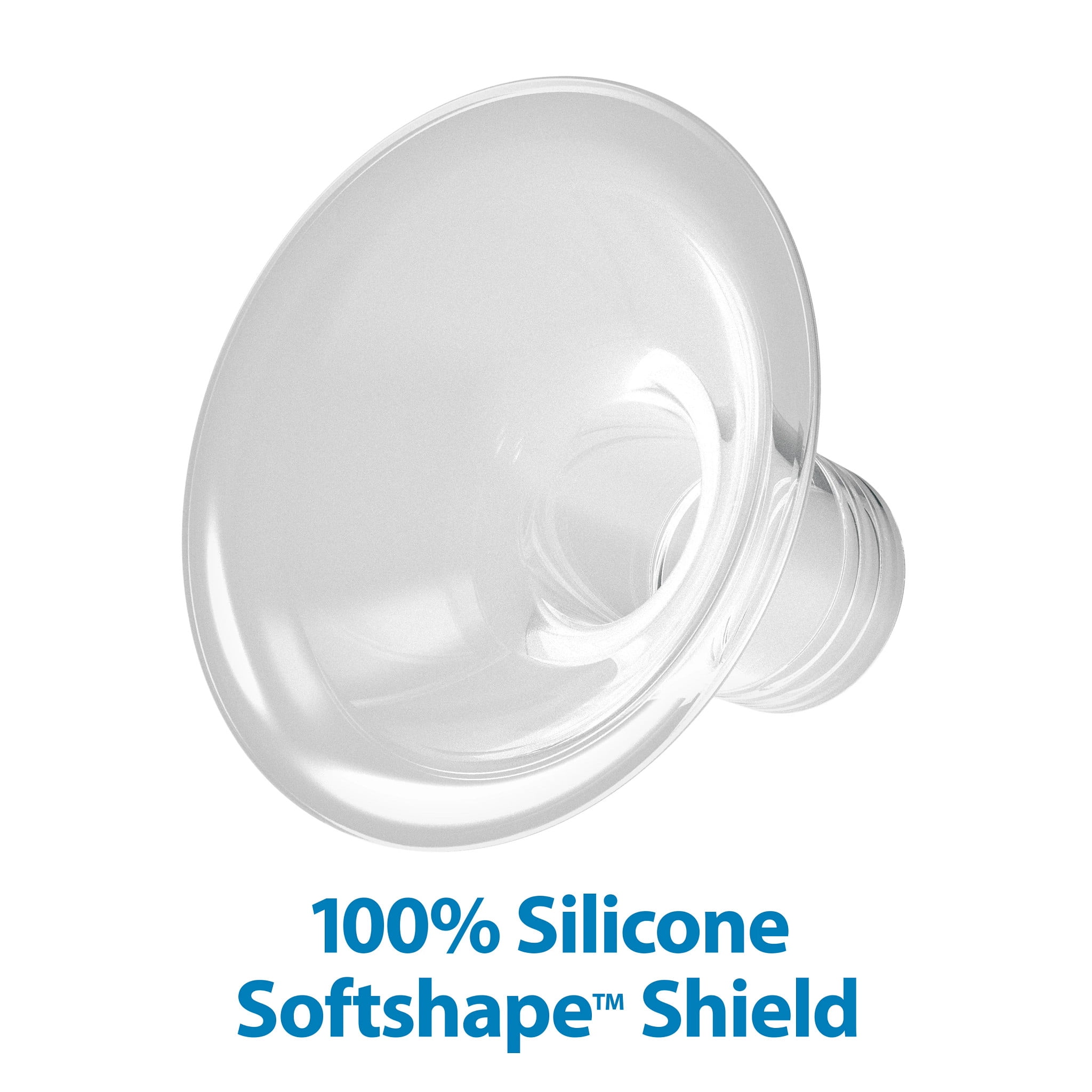 Dr. Brown's Soft Shape Silicone Shields, Flange for Manual/Electric Breast Pump, Size B(25mm) 2-Pack