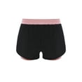 thumbnail image 4 of TTAO Kids Girls Double-Layer Athletic Shorts  Elastic Waist Contrasting Bottoms for Exercise & Running Pink 12, 4 of 5