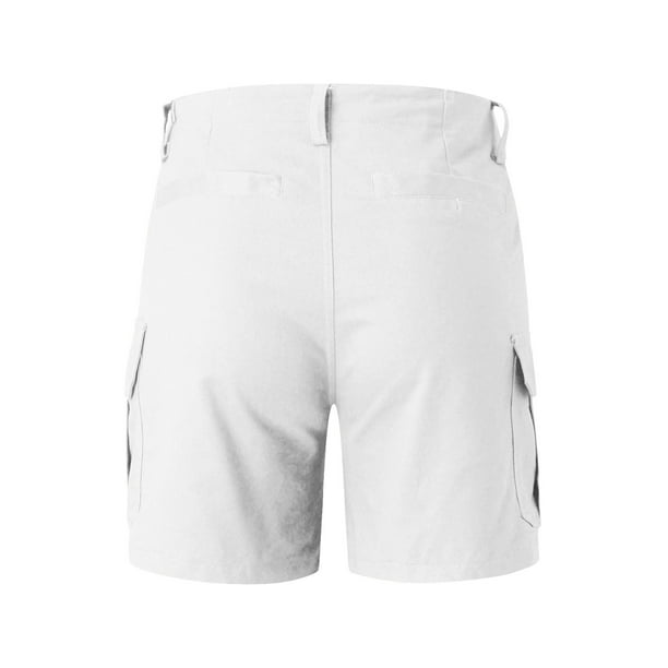 Aayomet Mens Gym Shorts Mens Casual Comfy Soft Linen Cotton Drawstring