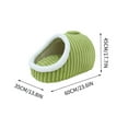thumbnail image 3 of Xihbxyly Cama Gruesa para Mascotas, Diseño Cálido y Cómodo, Relleno de Esponja Suave, Color Macarrón a Juego, Asa Portátil para Facilitar Su Transporte, Segura y Fácil de Limpiar, Adecuada para Perro, 3 of 5