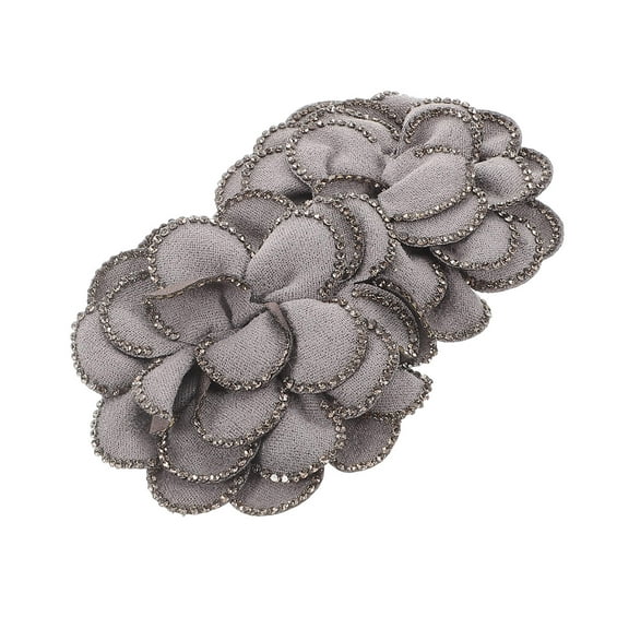 FRCOLOR 2pcs Rose Flower Shoe Clips Women Shoe Charms Rhinestone Shoe Accessories Detachable Decorative Shoe Buckles Winter Wedding Shoe Decorations for Bridal Heels Accessories