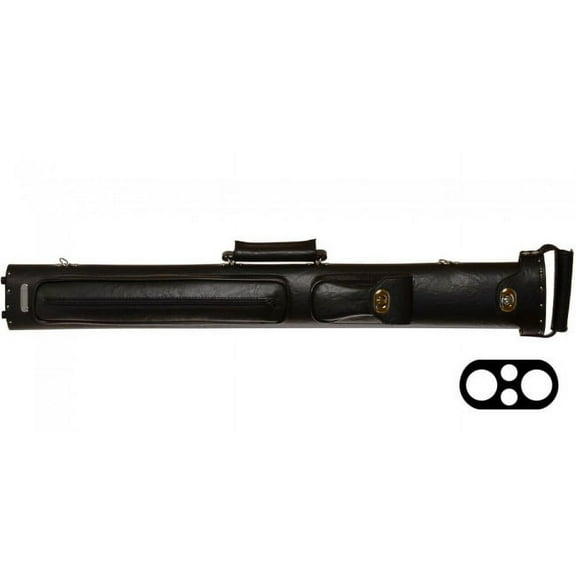 InStroke ISPR22 BLACK 2Bx2S Billiards Pool Cue Stick Case w/ Shoulder Strap