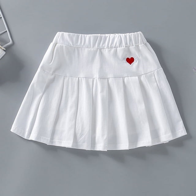 Falda de verano para niñas, falda plisada, falda deportiva de seda helada, falda fina anti-caminar