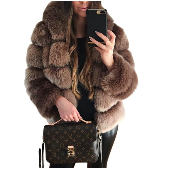 Glam Ladies Faux Fur Coat