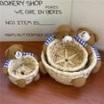thumbnail image 4 of Wicker Bread Baskets for Serving Stackable Woven Fruit and Vegetable Storage Baskets for Kitchen Counter,Restaurant Serving,Gifts Empty and Picnic, 4 of 9
