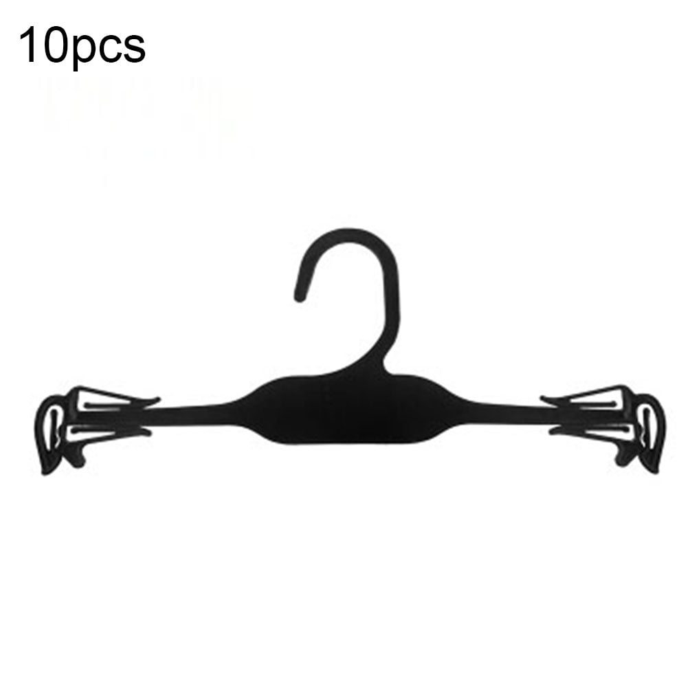 Yesbay 10Pcs Plastic Clothes Bra Underwear Hanger Wardrobe Closet