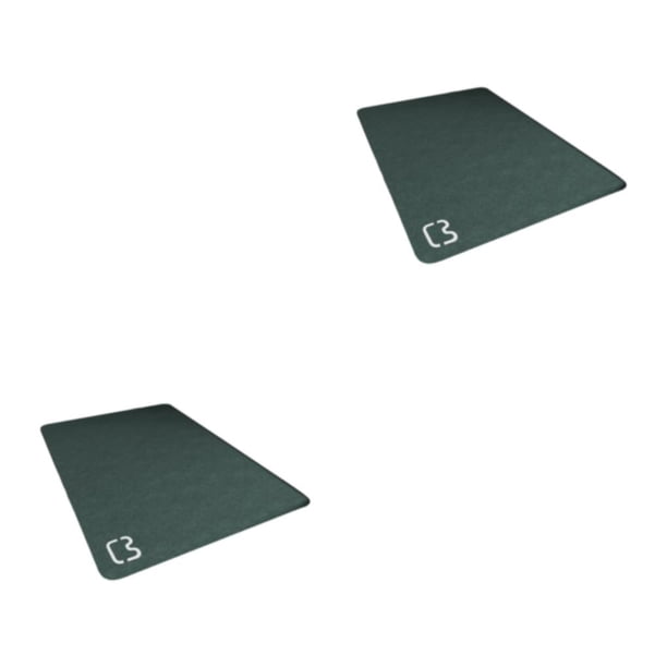 Wosthever Alfombrilla impermeable para el suelo del baño Durable y antideslizante Alfombrillas cómodas para el suelo del baño Respetuoso con verde negruzco 2Conjunto