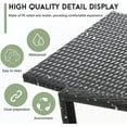 thumbnail image 4 of FDW 3-Piece Outdoor patio Furniture Set, Rattan Wicker Chairs and Coffee Table, Black, 4 of 7