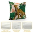 thumbnail image 4 of COMIO Leopard Pillow Covers, Cheetah Decorative, Jungle Tropical Leaves Print Throw Pillow Covers, Square Cushion Pillowcases for Sofa Couch Bed, Farmhouse Home Decor, 4 of 5