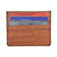 Waterproof Genuine Eel Skin Soft Leather Slim Thin Credit Card Holder Wallet