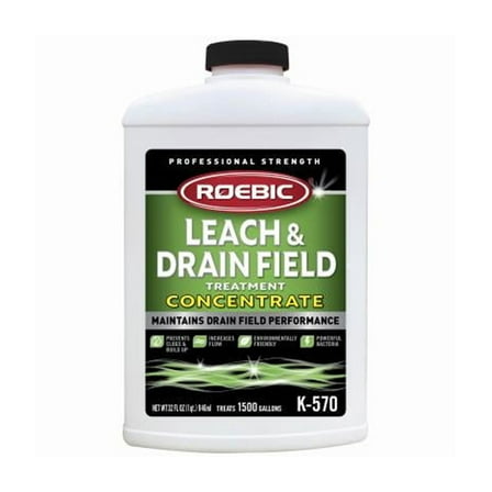 1PK Roebic K-570 1 Qt. Concentrate Septic Tank Treatment Leach and Drainfield Cleaner