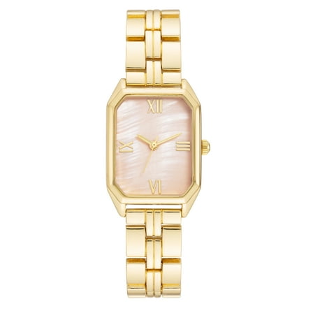 Time and Tru Gold Tone Metal Bracelet Ladies Watch