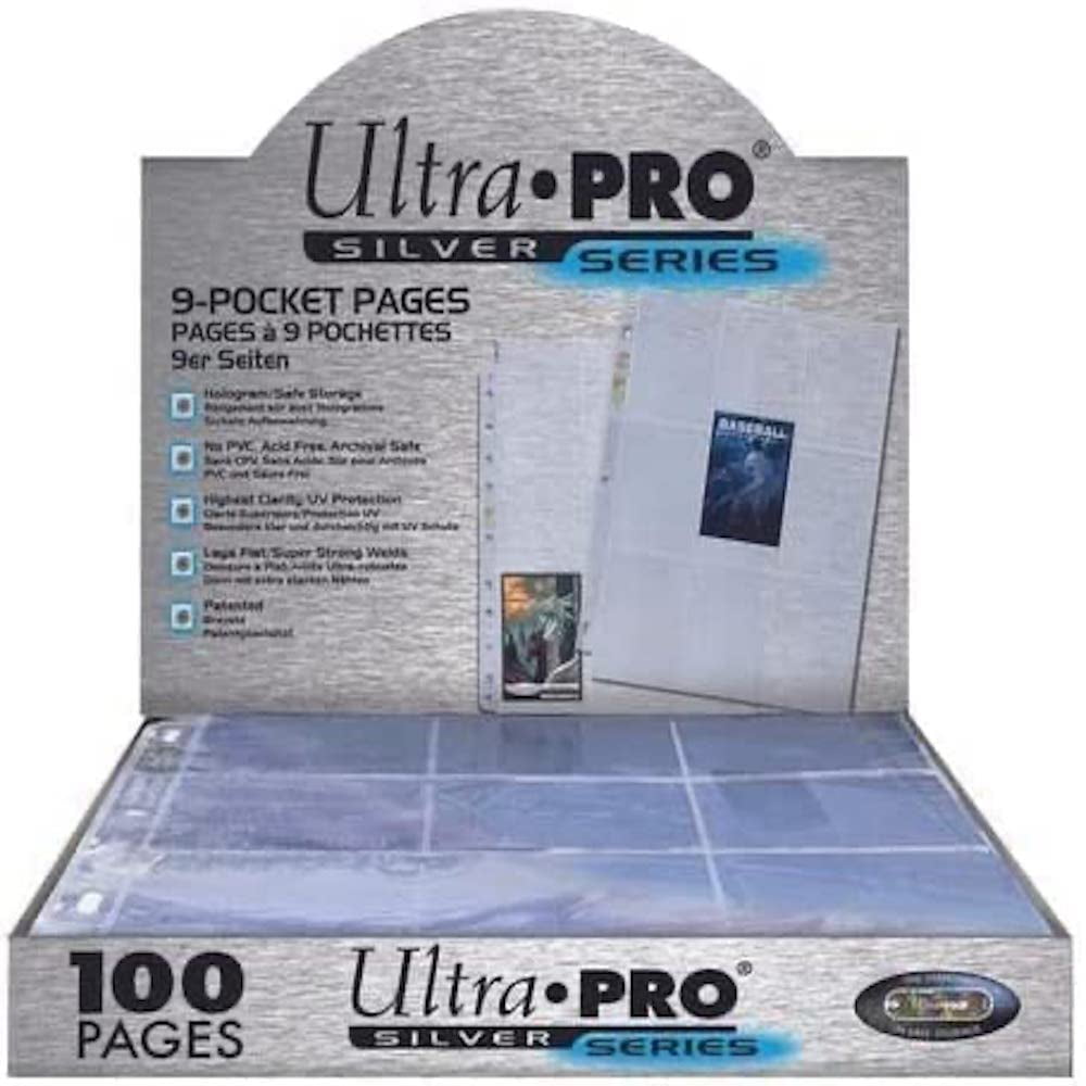 Ultra Pro Collecting Binder Sheet Holder Protector, 9-Pocket Trading Card Pages, 100-Pack - Walmart.com Ultra Pro Collecting Binder Sheet Holder Protector, 9-Pocket Trading Card Pages, 100-Pack - Walmart.com