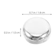 thumbnail image 2 of GOOHOCHY 100Ud Botones Metal Redondos Para Reparar Tapas De Gorras Béisbol Plata, 2 of 6