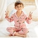 thumbnail image 1 of Conjuntos de pijamas de algodón para niños y niñas, ropa de dormir con dibujos animados, Tops de manga larga, pantalones, 2021, 1 of 2