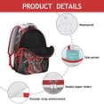 thumbnail image 4 of Hawaii Tropical Wind Palm Leaves Print Backpack: Large Capacity Durable Daypack for Students, Lightweight Laptop Bookbag with Padded Sleeve, Perfect Gift for Campus Commute, 4 of 6