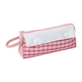 thumbnail image 2 of Kbndieu High Capacity Pencil Case, Plaid Zipper Pencil Pouch, Lightweight & Spacious Pencil Bag Box Organizer, Multifunctional Stationery Pen Bag, 2 of 6