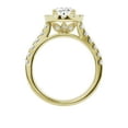 thumbnail image 3 of Unique Moments Lab Grown 2 ct Diamond Engagement Ring Oval Halo Solitaire 14K Yellow Gold, 3 of 6