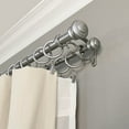 thumbnail image 4 of Decopolitan Urn Telescoping Double Drapery Rod Set, 36-72", Antique Silver, 4 of 11