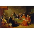 thumbnail image 2 of Baron Henry Nelson O'neil 14x11 Gold Ornate Wood Frame and Double Matted Museum Art Print Titled - The Trial of Queen Catherine of Aragon (1848), 2 of 4