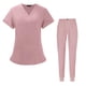 thumbnail image 5 of Conjunto de uniforme de enfermería para hombre y mujer, ropa de trabajo de enfermera, uniforme de enfermería para cosmetología SPA rosa Yuyangstore  Uniformes de trabajo, 5 of 8