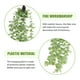 thumbnail image 5 of Plantas colgantes artificiales de plástico, enredadera colgante artificial verde, 5 of 8