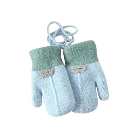 

koaiezne Mittens For Baby Snow Glove For Kids Girls Boys Winter Snow Ski Gloves Kintted Warm And Soft Glove Rubber Gloves Kids Little Girl Warm Gloves