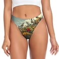 thumbnail image 1 of Balery Floral Rhino With Birds Tangas de Algodón para Mujer con Estampado – Ropa Interior Sexy, Transpirable, G-string-X-Small, 1 of 6