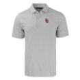 thumbnail image 2 of Men's Cutter & Buck  Gray/White Oklahoma Sooners Big & Tall Forge Eco Double Stripe Stretch Recycled Polo, 2 of 3