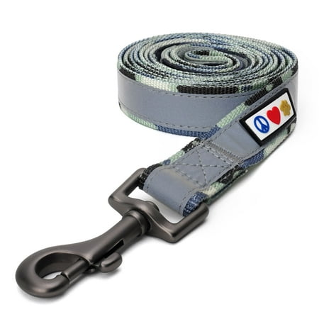 UPC: 0735255515695 | Pawtitas 6 FT Reflective Dog Leash Padded Handle – Camouflage Grey Leash for Small Dogs and Puppies.