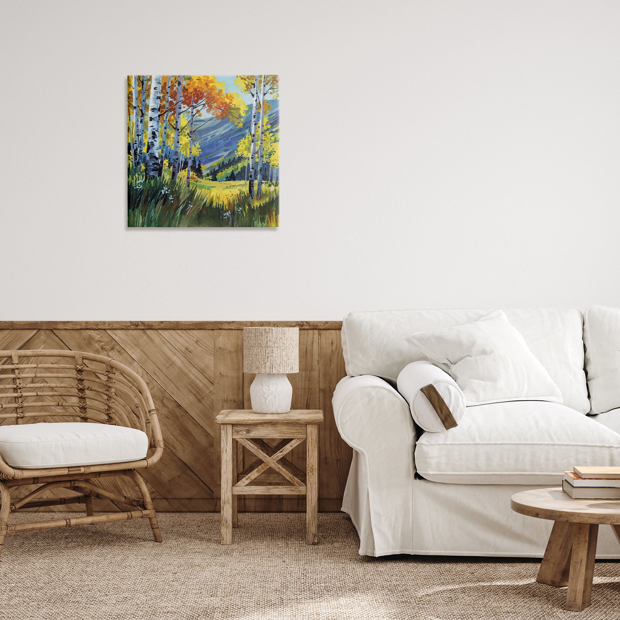 Stupell Industries Autumn Golden Birch Grove Canvas Wall Art, design by Kate Jarvik Birch