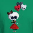 thumbnail image 3 of CafePress - Cute Skeleton Girl With Spooky Balloons T Shirt - Men's Classic Graphic Cotton T-Shirt, 3 of 4