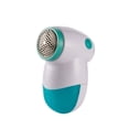 thumbnail image 1 of Battery Operated Fabric Shaver, Lint and Fuzz Remover, Blue, 3-leaf, for Clothes and Bedding, 1 of 8
