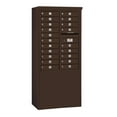 thumbnail image 3 of 11 Door High Free-Standing 4C Horizontal Mailbox with 20 Doors in Bronze with Private Access, 3 of 4