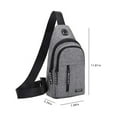 thumbnail image 3 of Kokovifyves Storage & Organization Waterproof Strap Bag Crossbody Backpack with Headphone Hole Strap Backpack Hiking Backpack Multipurpose Crossbody Chest Bag, 3 of 6