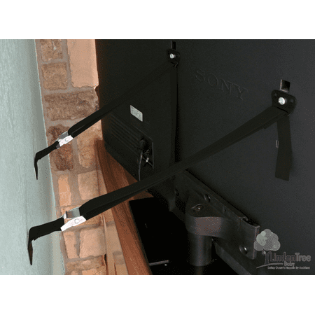 Anti Tip TV Strap Multi-Purpose EXTRA VALUE PACK - High Quality With All Metal Parts - No Plastic - Works on All Flat Screen TVs - Also Anchors Furniture - Easy to Install - Keeps Toddlers & Pets Safe