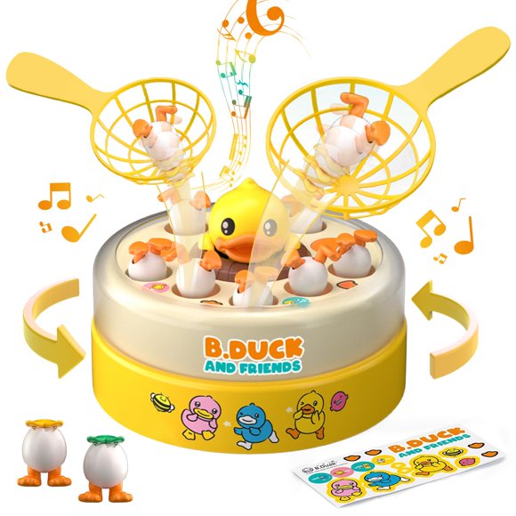 B.Duck Catching Music Games para niños, familia, Bounce Catch Duck, juegos de mesa emergentes para niños pequeños, juguetes preescolares, regalos de cumpleaños para niños de 3 a 5, 4 a 8, 7