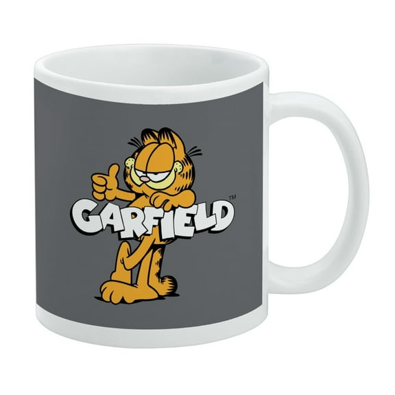 Garfield with Logo White Mug