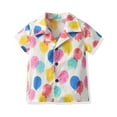 thumbnail image 4 of WOLLED Baby Boys Hawaiian Shorts Sets Toddler Button down Shirt Shorts Set 9M-5T Newborn Summer Floral Short Sleeve Shirt Top+Shorts Suits, 4 of 11