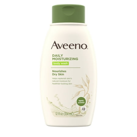 (2 pack) Aveeno Daily Moisturizing Body Wash with Soothing Oat, 12 fl.