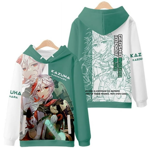 Genshin Impact Hoodie Kaedehara Kazuha Cosplay Sweatshirt Women Clothing Raiden Shogun Pullovers Hoodies