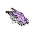 thumbnail image 2 of PinMart Domestic Violence Awareness Butterfly Purple Ribbon Enamel Lapel Pin - Purple Awareness Ribbon Lapel Pin for Men and Women - Nickel Plated Enamel, Single or Bulk Pack, 2 of 4