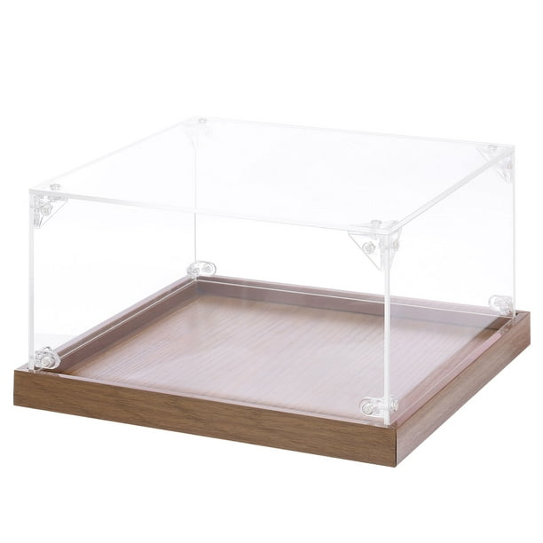 Exhibidor Acrílico Único Bargains, Caja de Exhibición Transparente de 8"x8"x4" Organizador de Almacenamiento a Prueba de Polvo para Coleccionables y Figuras de Acción