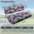 thumbnail image 3 of Psesaysky Pink Tropical Hibiscus FlowerGolf Cart Seat Covers for Club Car Front and Rear Seat Cushion, Palm Leaves Universal Fit for Women Men Ezgo Golf Cart Accessories, Breathable & Easy to Clean, 3 of 8